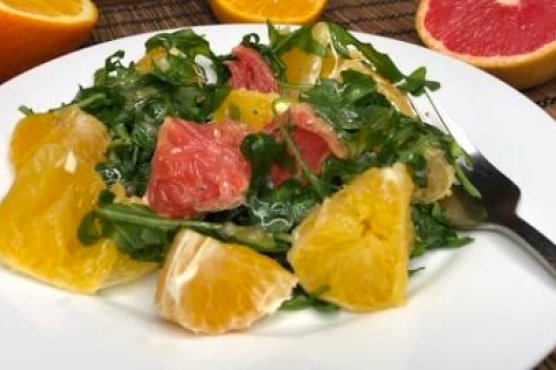 Arugula Citrus Salad with Chia Seed Apple Cider Vinaigrette