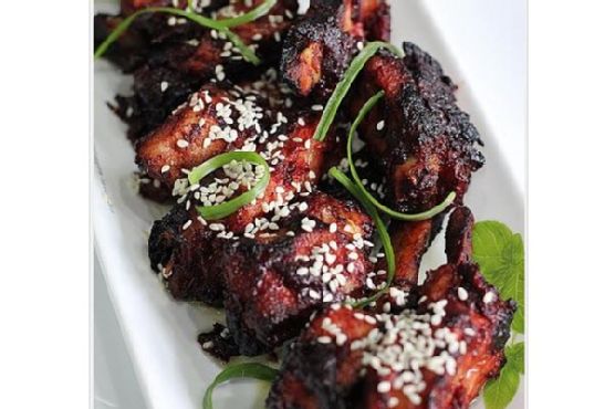 Baked Spare Ribs With Red Wine Lees