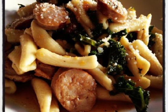 Cavatelli with Chicken Sausage and Kale