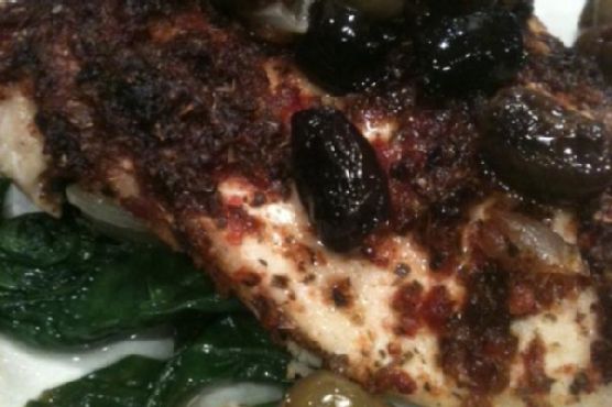 Chicken with Sun Dried Tomatoes and Olives