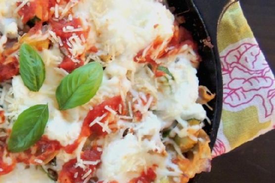 Easy Skillet Garden Lasagna