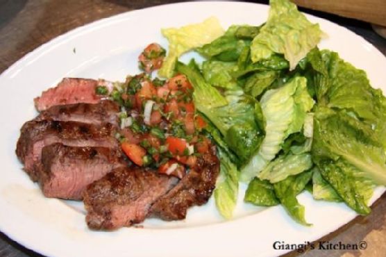 Flank Steak with Herbed Salsa
