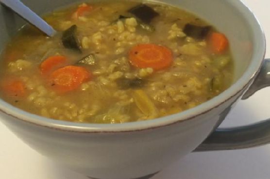 Moroccan Vegan Rice Soup
