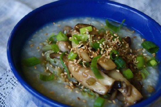 Mushroom & Cabbage Brown Rice Congee