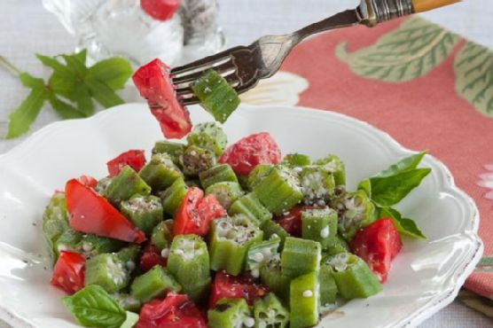 Okra Tomato Salad