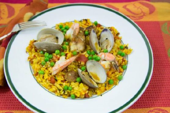 Paella for Four; A Wonderful Spanish Mixed Seafood Stew