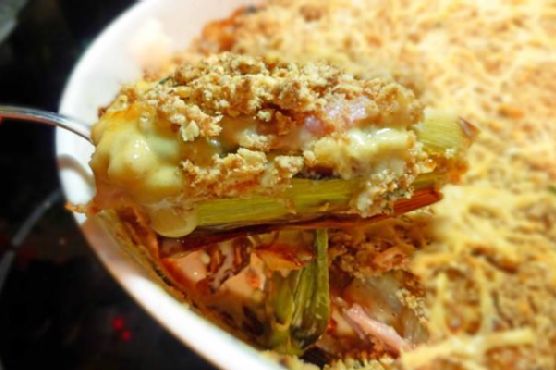Roast Vegetable, Ham and Cheese Crumble